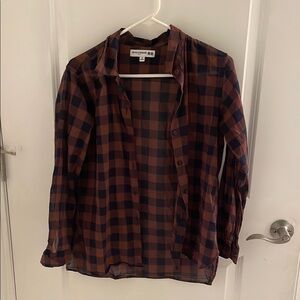 Uniqlo Ines de la fressange Plaid Button-Up Shirt